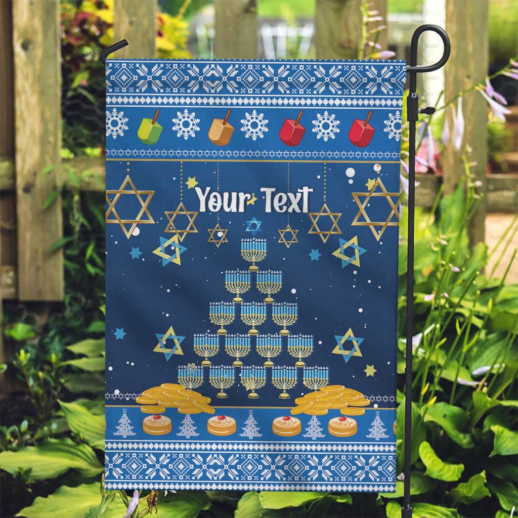 Personalised Jewish Hanukkah Xmas Garden Flag Merry Chrismukkah - Wonder Print Shop