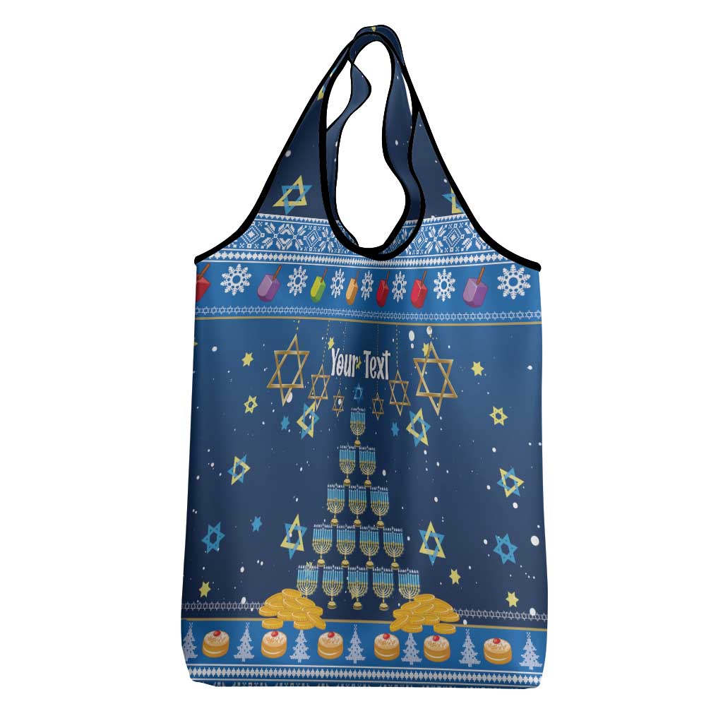 Personalised Jewish Hanukkah Xmas Grocery Bag Merry Chrismukkah
