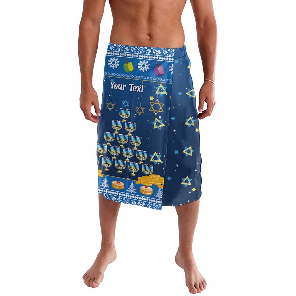Personalised Jewish Hanukkah Xmas Lavalava Merry Chrismukkah - Wonder Print Shop
