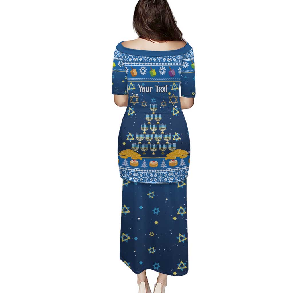 Personalised Jewish Hanukkah Xmas Puletasi Merry Chrismukkah - Wonder Print Shop