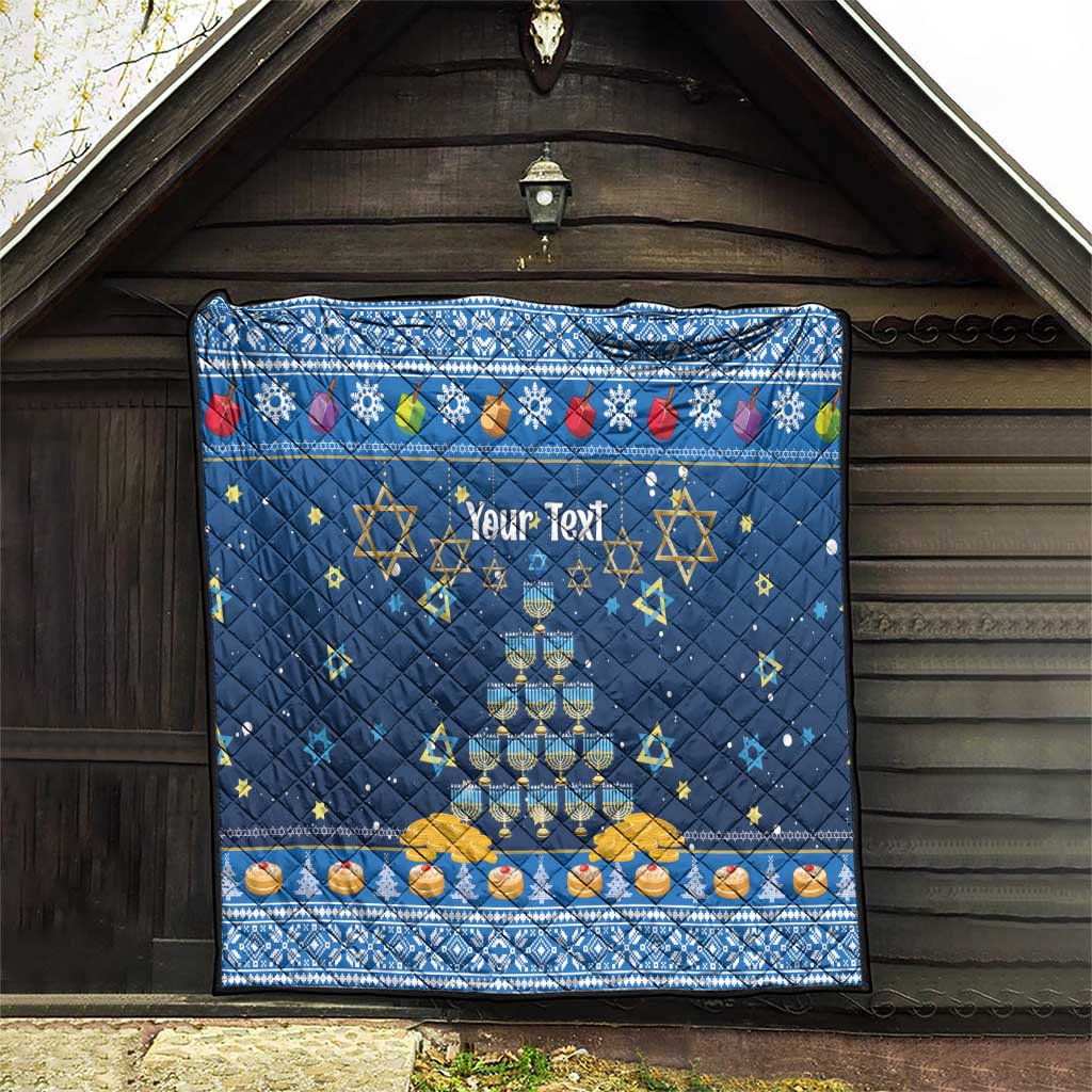 Personalised Jewish Hanukkah Xmas Quilt Merry Chrismukkah - Wonder Print Shop
