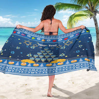 Personalised Jewish Hanukkah Xmas Sarong Merry Chrismukkah - Wonder Print Shop