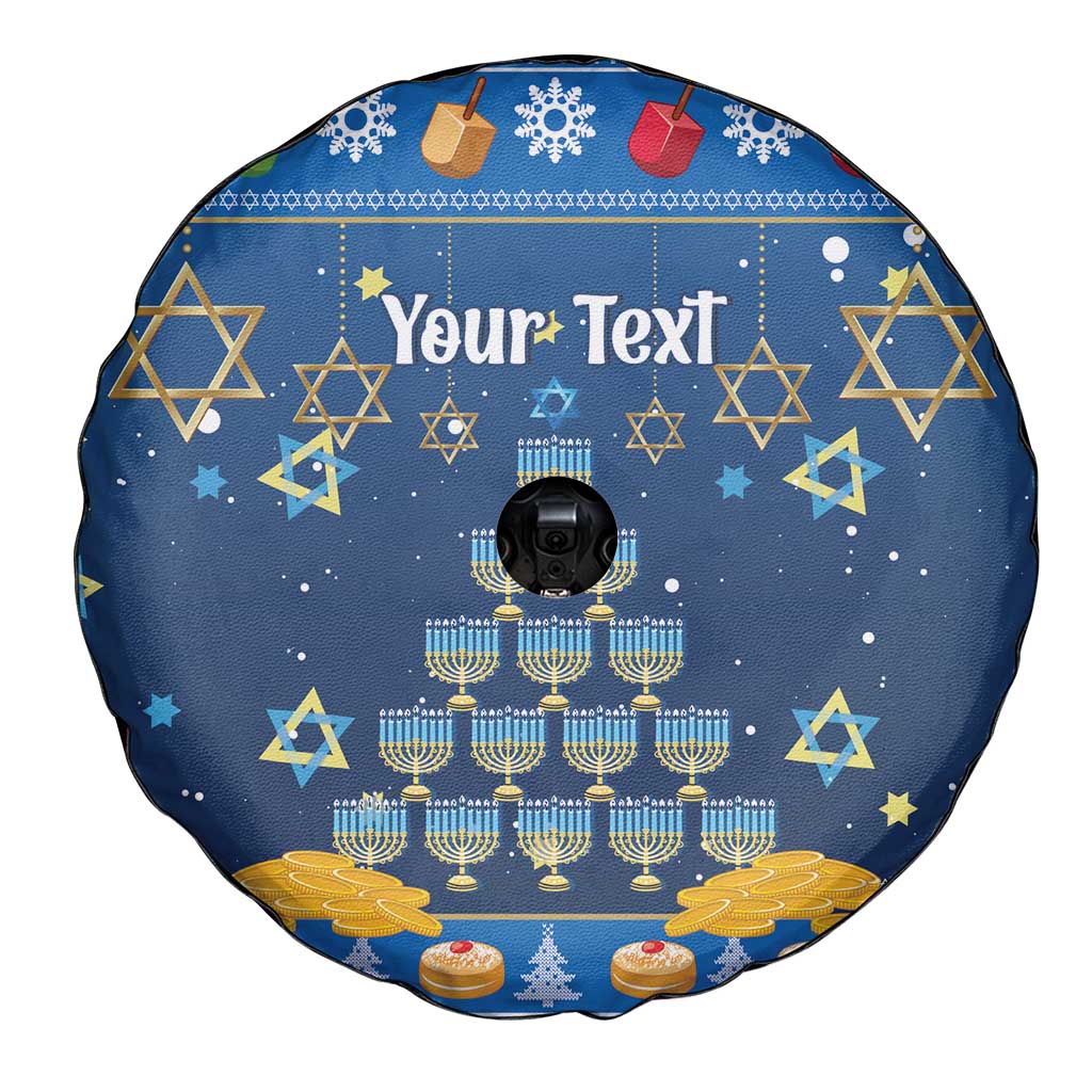 Personalised Jewish Hanukkah Xmas Spare Tire Cover Merry Chrismukkah - Wonder Print Shop