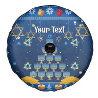 Personalised Jewish Hanukkah Xmas Spare Tire Cover Merry Chrismukkah - Wonder Print Shop