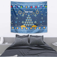 Personalised Jewish Hanukkah Xmas Tapestry Merry Chrismukkah - Wonder Print Shop