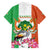 Niger Black-Crowned Crane Family Matching Off Shoulder Maxi Dress and Hawaiian Shirt Coat Of Arms - Kente Pattern - Wonder Print Shop