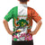 Niger Black-Crowned Crane Family Matching Puletasi and Hawaiian Shirt Coat Of Arms - Kente Pattern - Wonder Print Shop