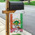 Niger Black-Crowned Crane Garden Flag Coat Of Arms - Kente Pattern - Wonder Print Shop