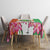 Niger Black-Crowned Crane Tablecloth Coat Of Arms - Kente Pattern - Wonder Print Shop