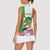 Niger Black-Crowned Crane Women Sleeveless Polo Shirt Coat Of Arms - Kente Pattern - Wonder Print Shop