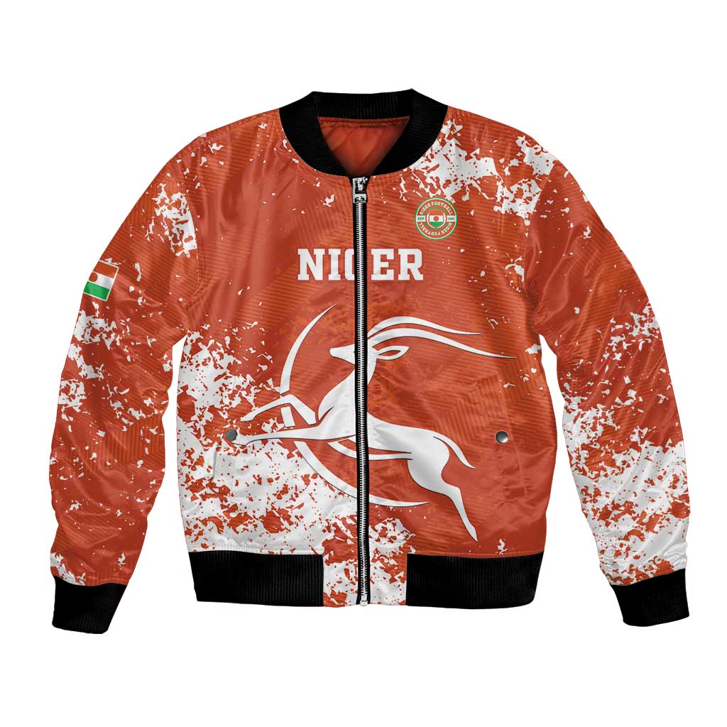 Custom Niger Football Bomber Jacket Go Menas - Wonder Print Shop