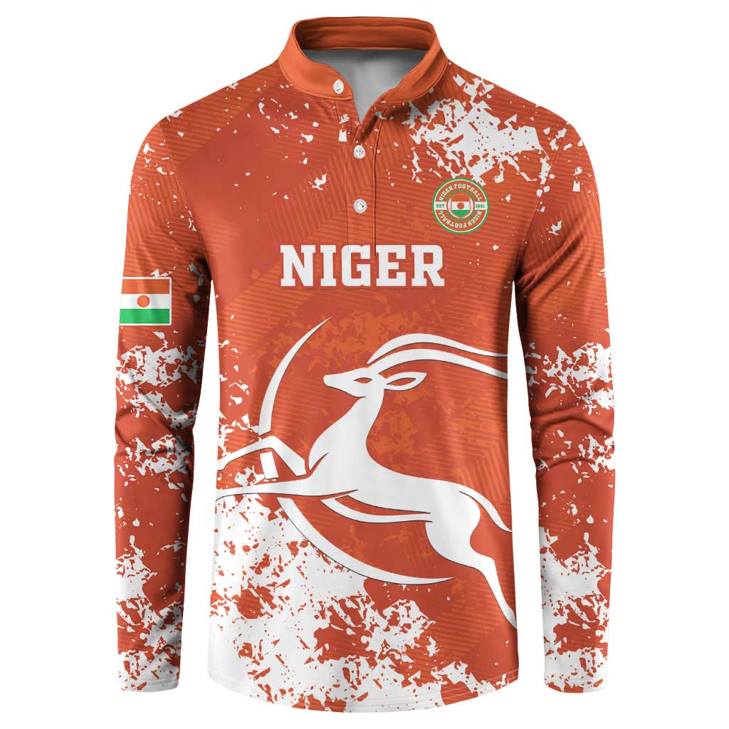 Custom Niger Football Button Sweatshirt Go Menas - Wonder Print Shop