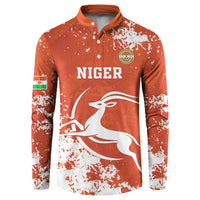 Custom Niger Football Button Sweatshirt Go Menas - Wonder Print Shop