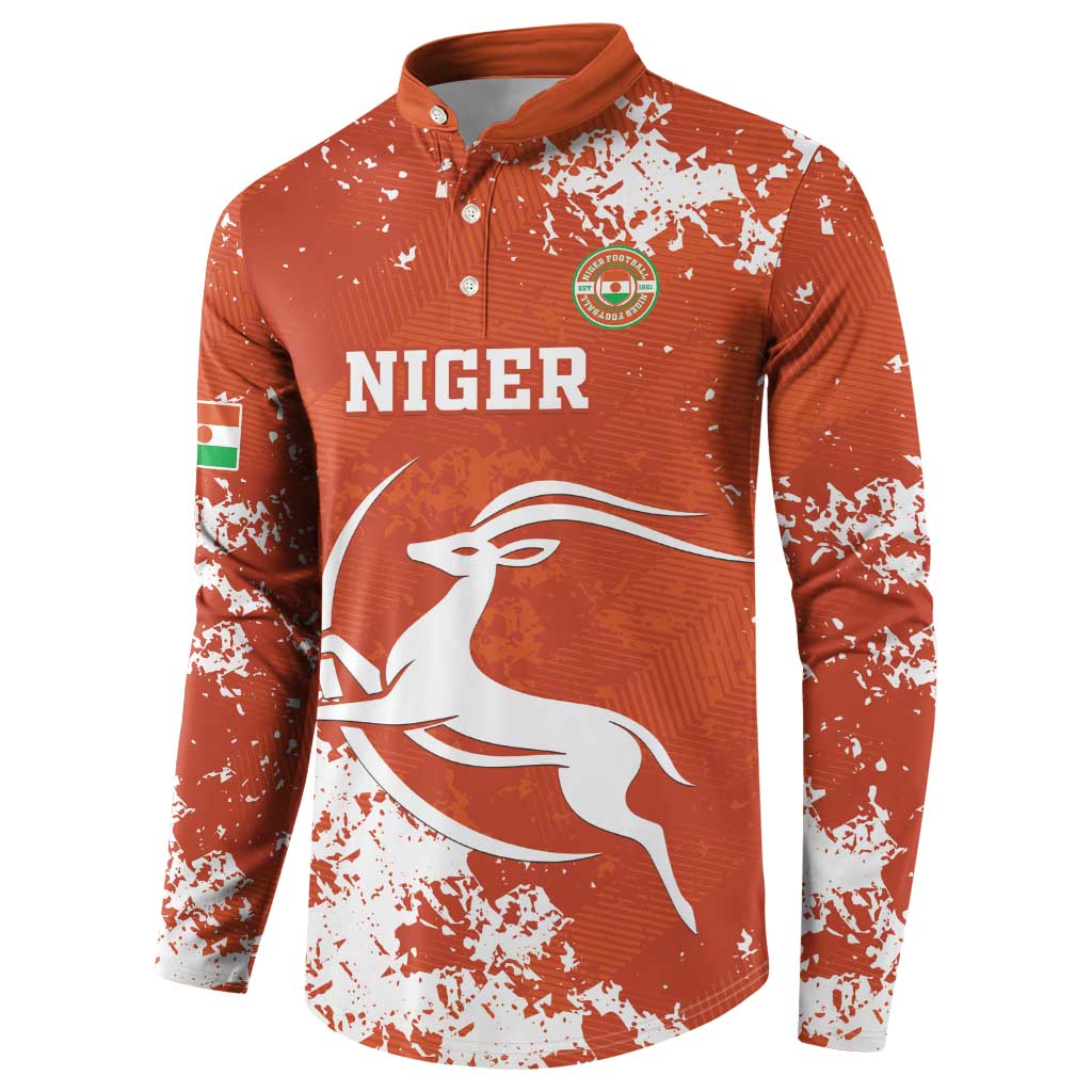 Custom Niger Football Button Sweatshirt Go Menas - Wonder Print Shop