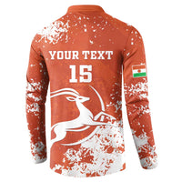 Custom Niger Football Button Sweatshirt Go Menas - Wonder Print Shop