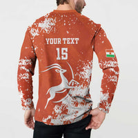 Custom Niger Football Button Sweatshirt Go Menas - Wonder Print Shop