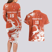Custom Niger Football Couples Matching Long Sleeve Bodycon Dress and Hawaiian Shirt Go Menas - Wonder Print Shop