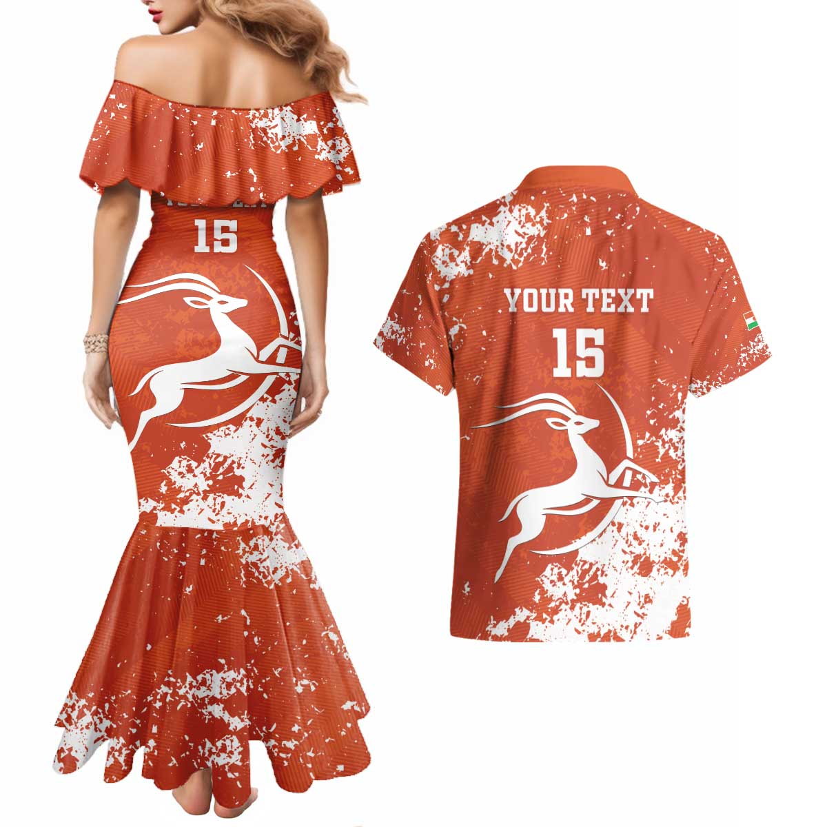 Custom Niger Football Couples Matching Mermaid Dress and Hawaiian Shirt Go Menas - Wonder Print Shop