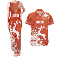 Custom Niger Football Couples Matching Tank Maxi Dress and Hawaiian Shirt Go Menas - Wonder Print Shop