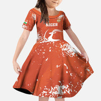 Custom Niger Football Family Matching Long Sleeve Bodycon Dress and Hawaiian Shirt Go Menas - Wonder Print Shop