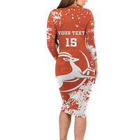 Custom Niger Football Family Matching Long Sleeve Bodycon Dress and Hawaiian Shirt Go Menas - Wonder Print Shop