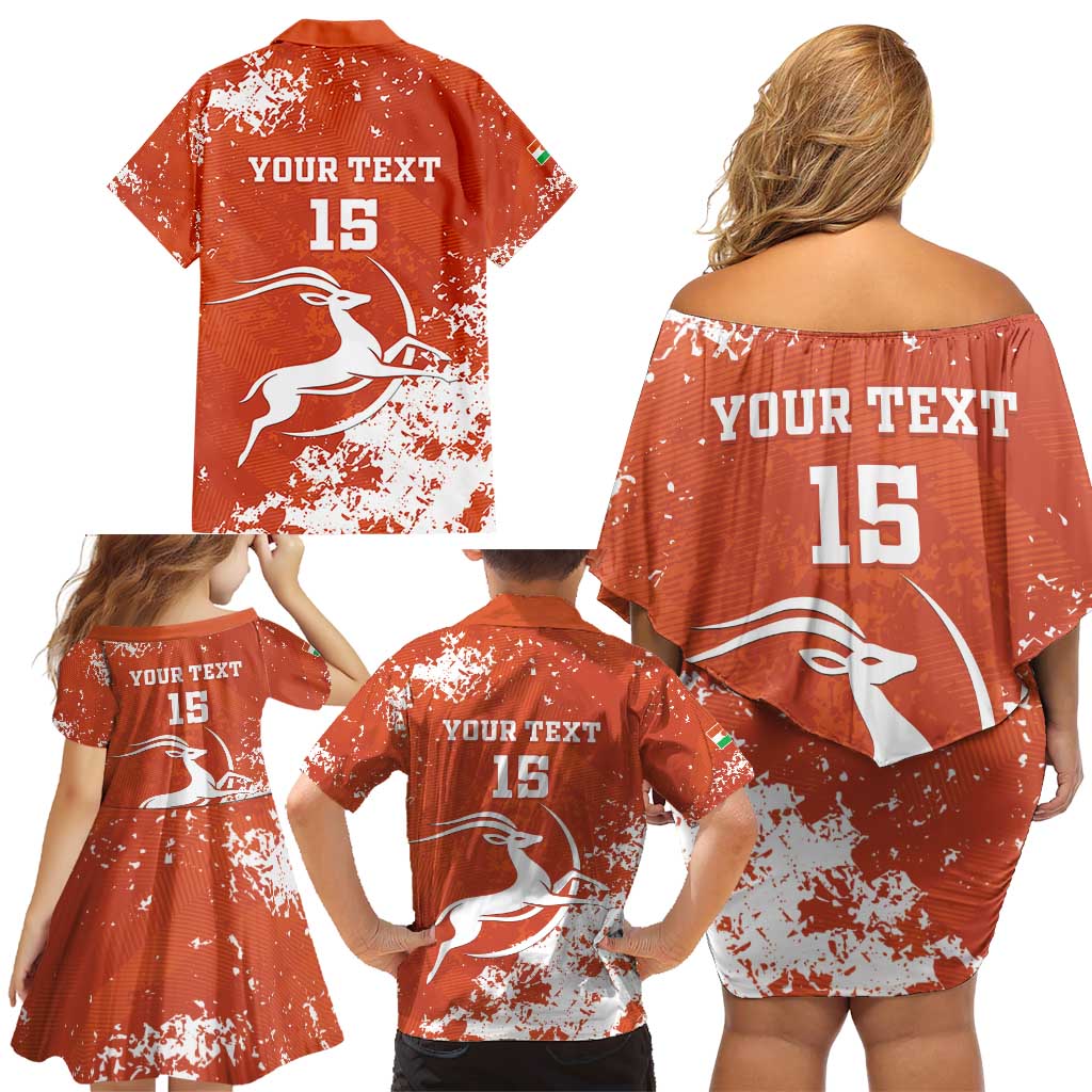 Custom Niger Football Family Matching Off Shoulder Short Dress and Hawaiian Shirt Go Menas - Wonder Print Shop