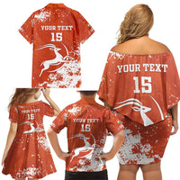 Custom Niger Football Family Matching Off Shoulder Short Dress and Hawaiian Shirt Go Menas - Wonder Print Shop