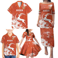 Custom Niger Football Family Matching Puletasi and Hawaiian Shirt Go Menas - Wonder Print Shop