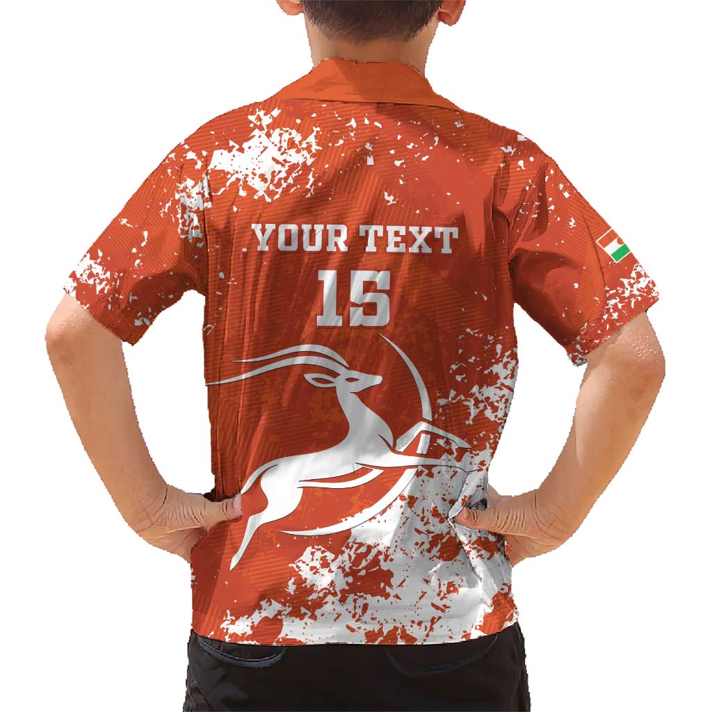 Custom Niger Football Family Matching Short Sleeve Bodycon Dress and Hawaiian Shirt Go Menas - Wonder Print Shop