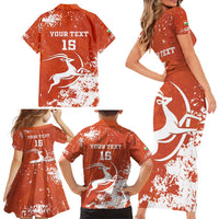 Custom Niger Football Family Matching Short Sleeve Bodycon Dress and Hawaiian Shirt Go Menas - Wonder Print Shop