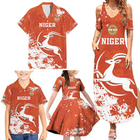Custom Niger Football Family Matching Summer Maxi Dress and Hawaiian Shirt Go Menas - Wonder Print Shop