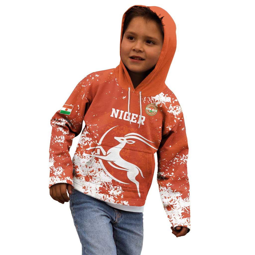 Custom Niger Football Kid Hoodie Go Menas - Wonder Print Shop
