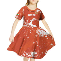 Custom Niger Football Kid Short Sleeve Dress Go Menas - Wonder Print Shop