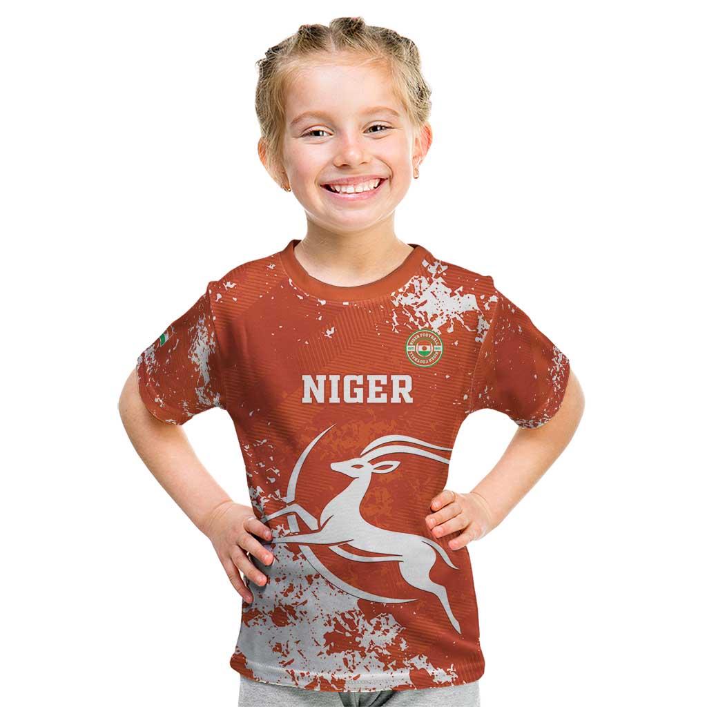 Custom Niger Football Kid T Shirt Go Menas - Wonder Print Shop