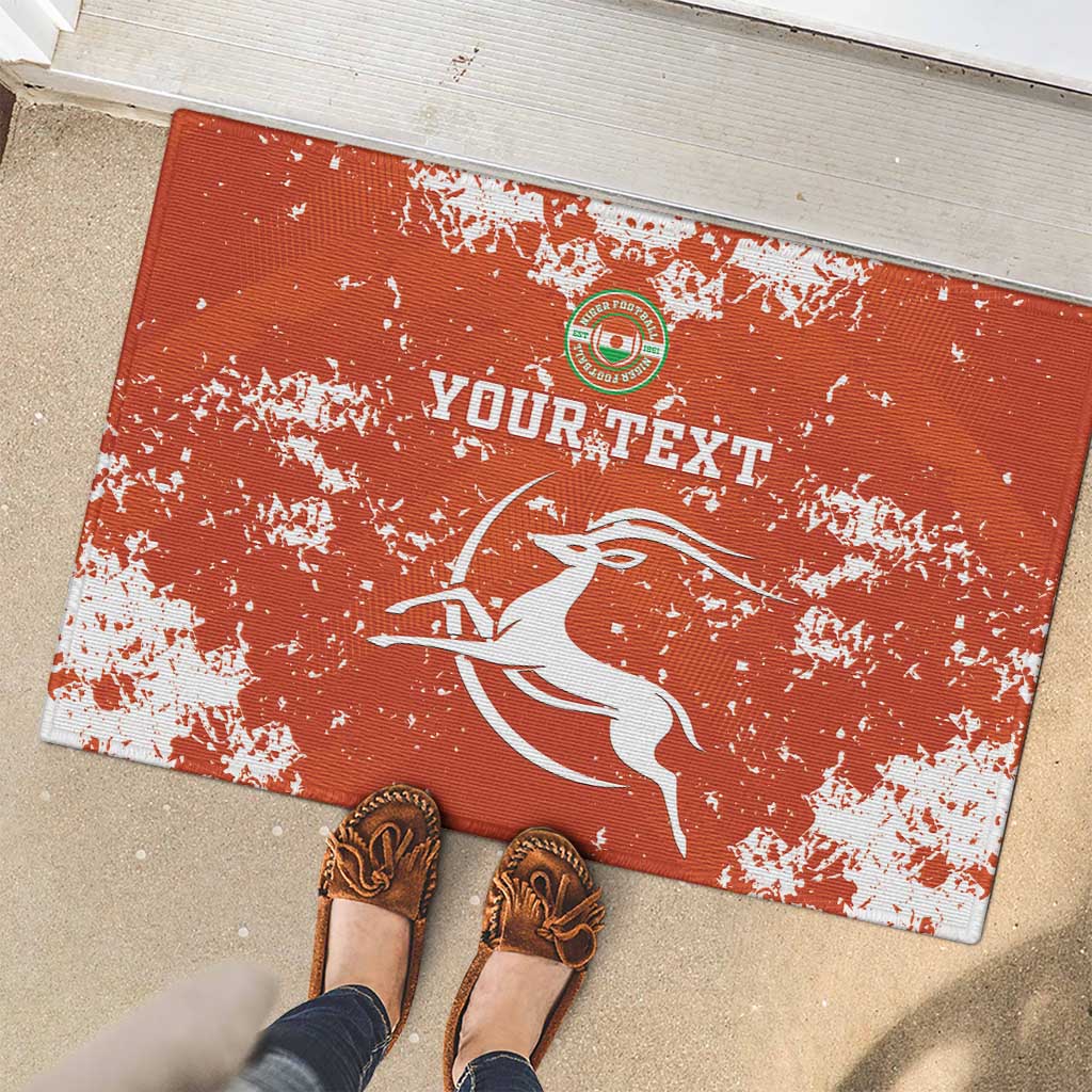 Custom Niger Football Rubber Doormat Go Menas - Wonder Print Shop