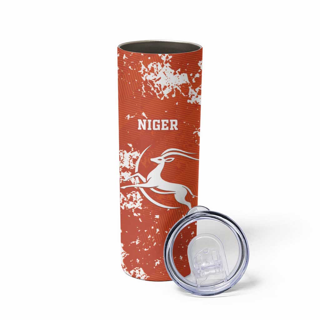 Custom Niger Football Skinny Tumbler Go Menas - Wonder Print Shop