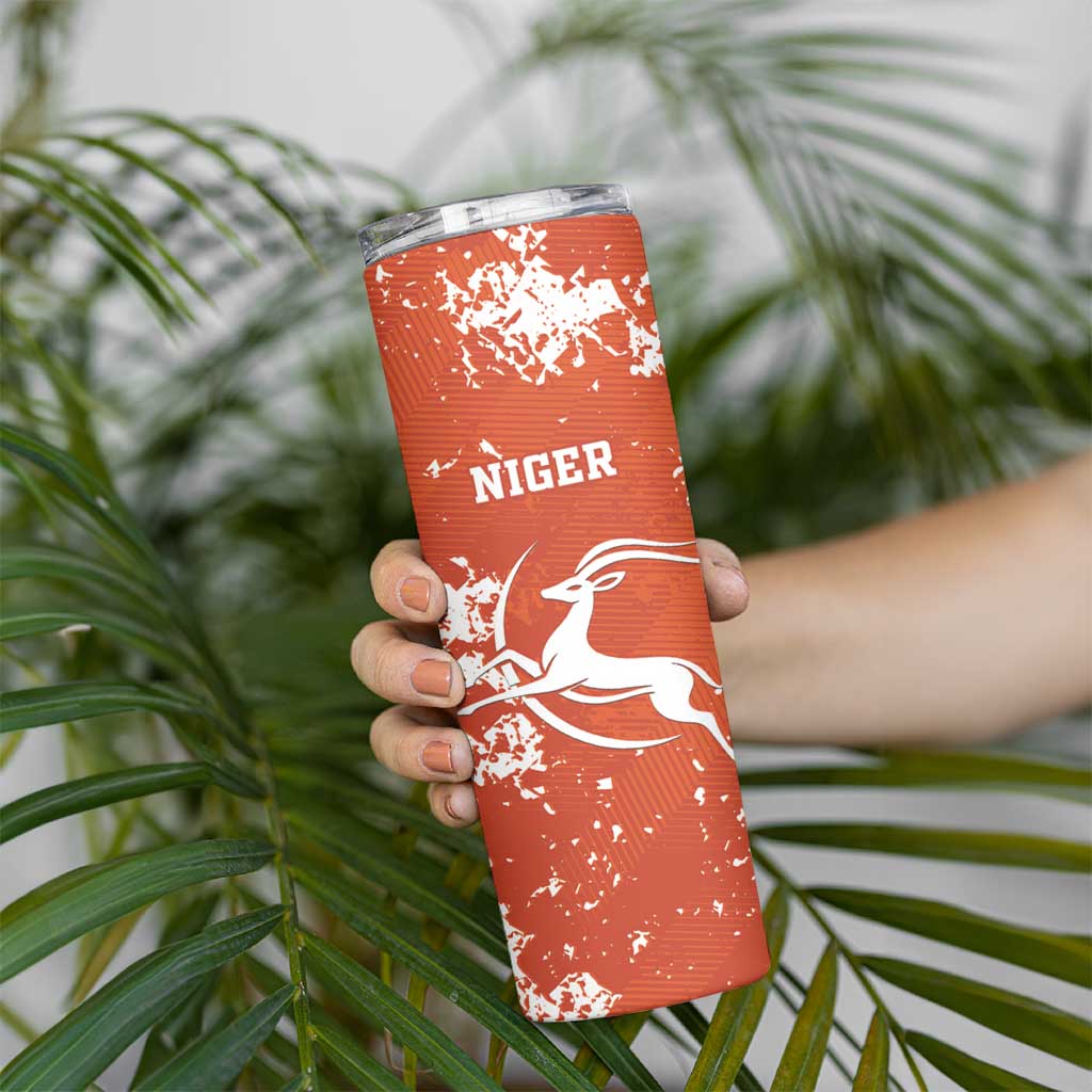 Custom Niger Football Skinny Tumbler Go Menas - Wonder Print Shop
