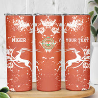 Custom Niger Football Skinny Tumbler Go Menas - Wonder Print Shop