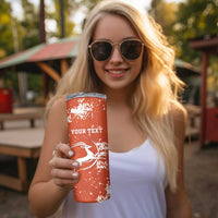 Custom Niger Football Skinny Tumbler Go Menas - Wonder Print Shop