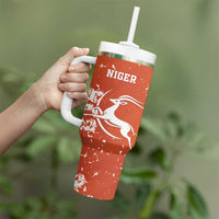 Custom Niger Football Tumbler With Handle Go Menas - Wonder Print Shop