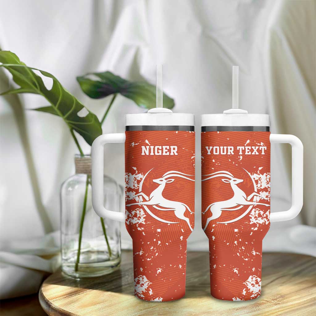 Custom Niger Football Tumbler With Handle Go Menas - Wonder Print Shop