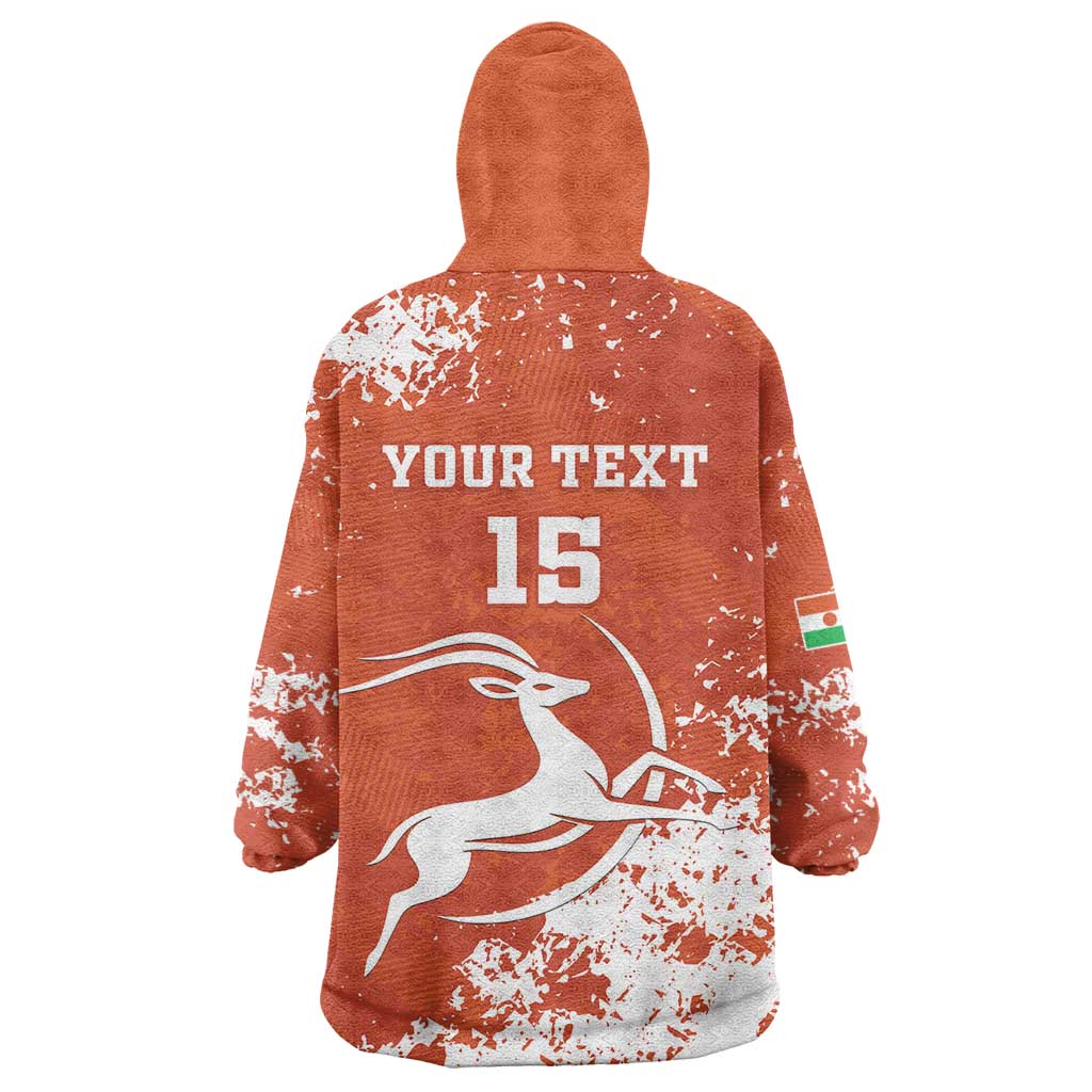 Custom Niger Football Wearable Blanket Hoodie Go Menas - Wonder Print Shop