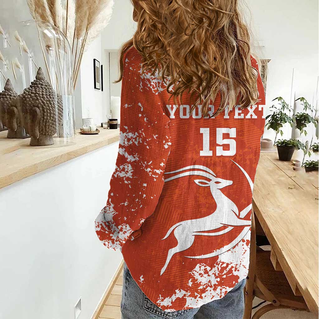 Custom Niger Football Women Casual Shirt Go Menas - Wonder Print Shop