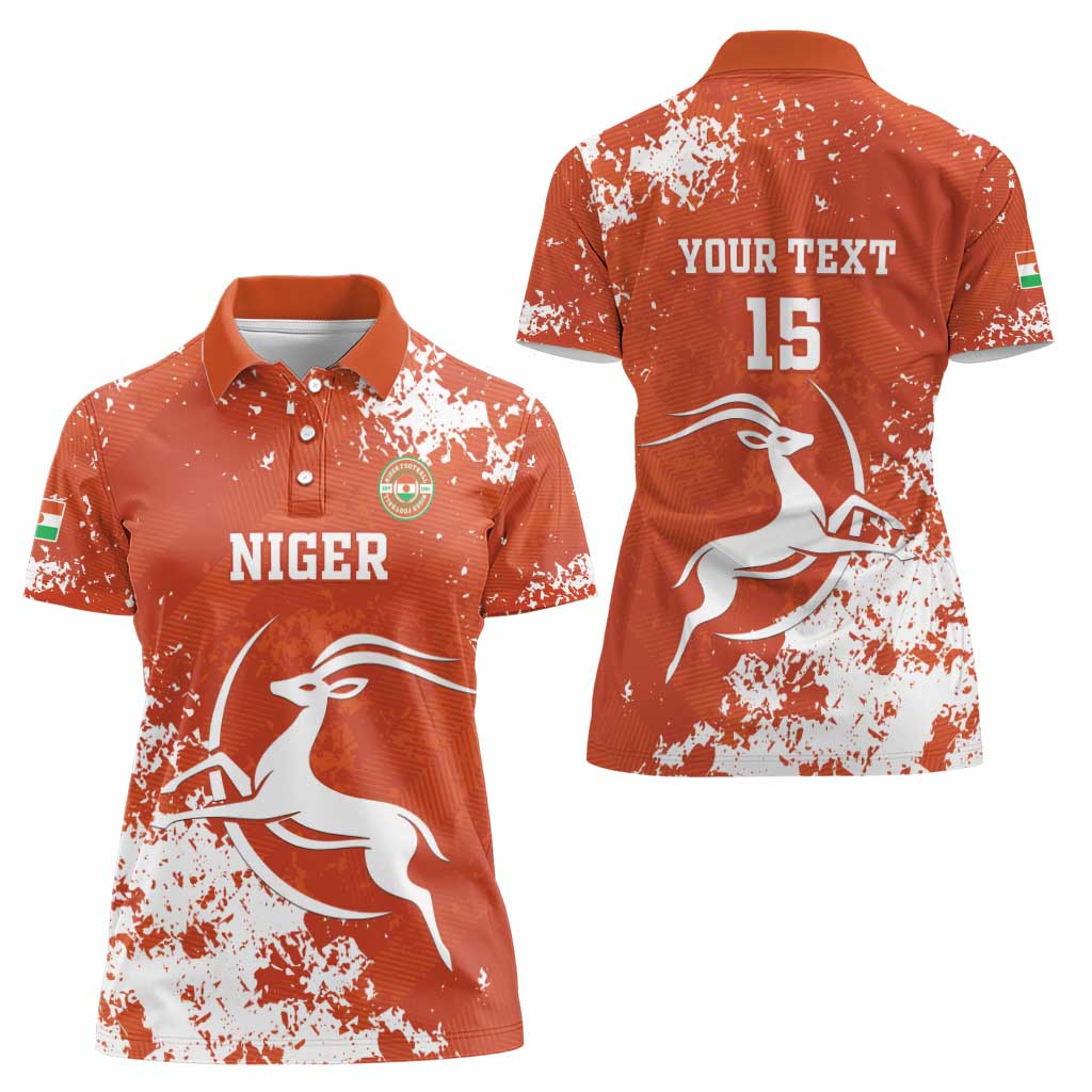 Custom Niger Football Women Polo Shirt Go Menas - Wonder Print Shop