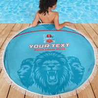 Custom South Africa Pretoria Cricket Beach Blanket Roar Saam More - This Is Pretoria - Wonder Print Shop