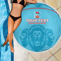 Custom South Africa Pretoria Cricket Beach Blanket Roar Saam More - This Is Pretoria - Wonder Print Shop