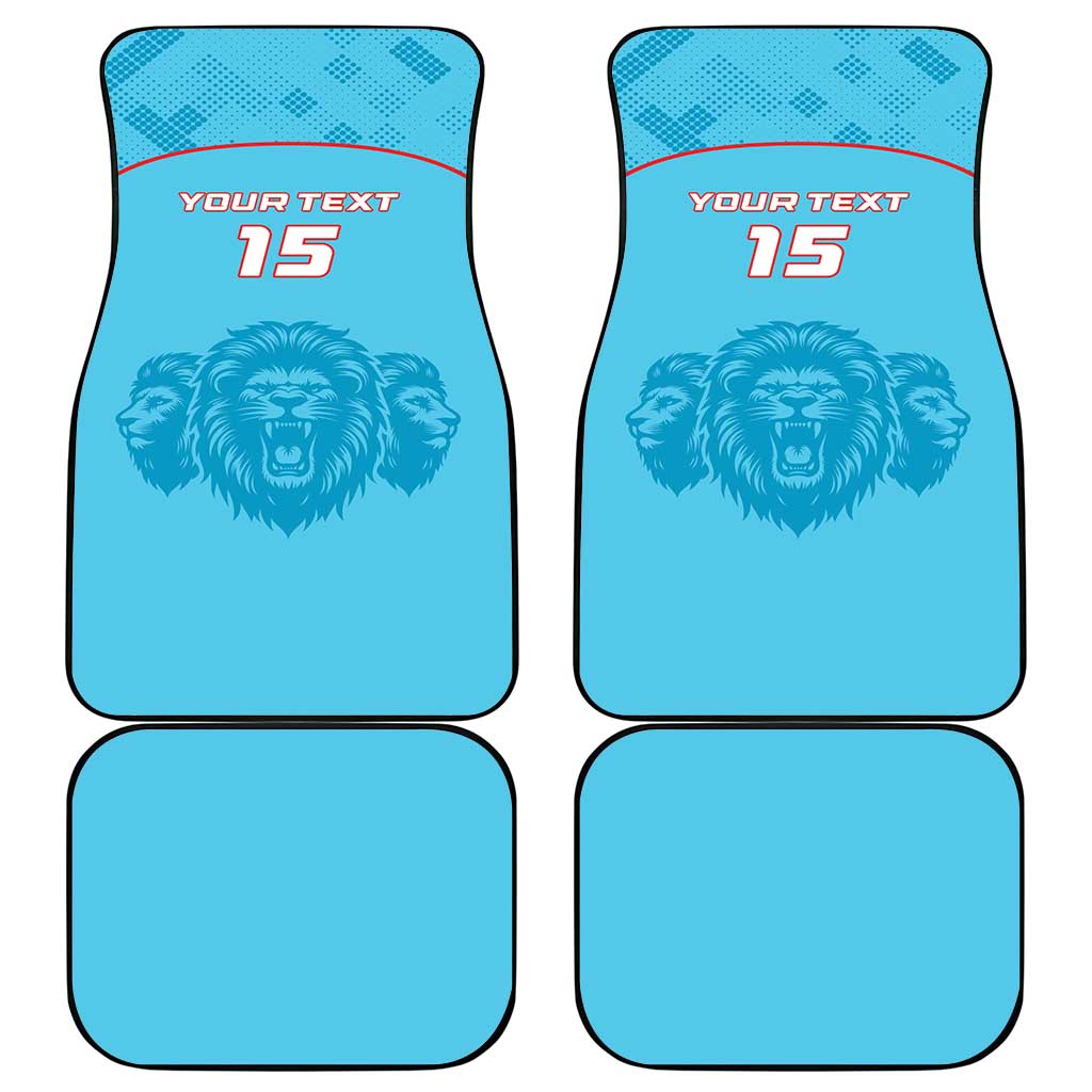 Custom South Africa Pretoria Cricket Car Mats Roar Saam More - This Is Pretoria - Wonder Print Shop