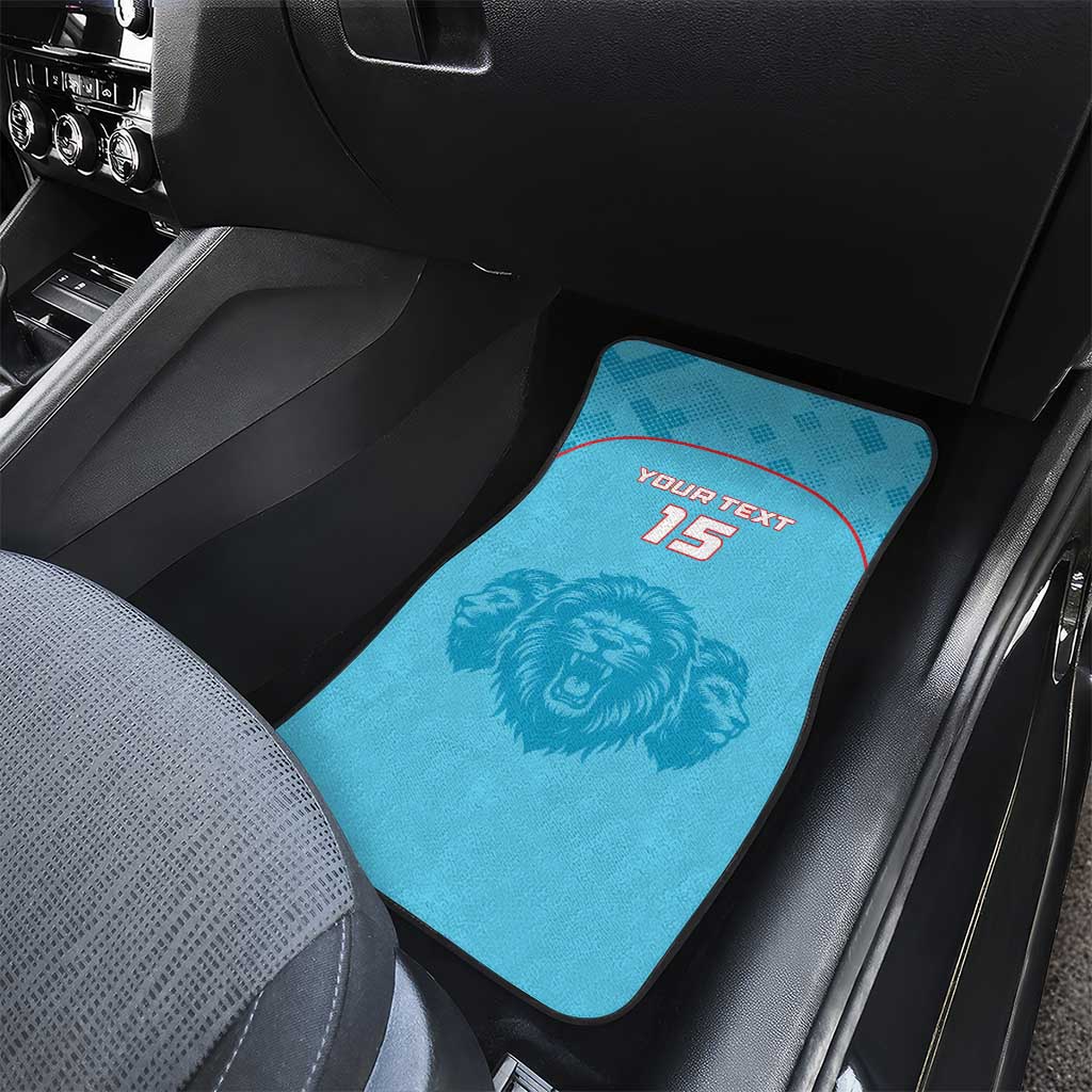 Custom South Africa Pretoria Cricket Car Mats Roar Saam More - This Is Pretoria - Wonder Print Shop