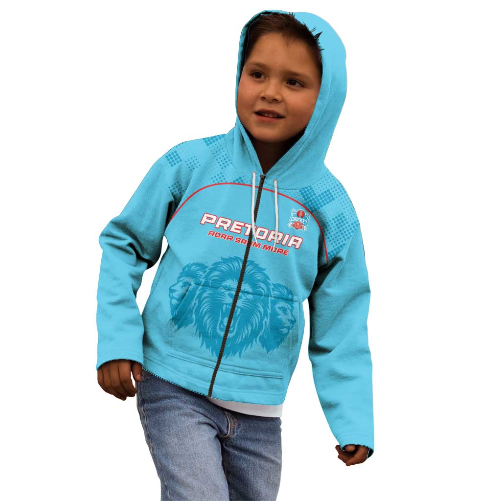 Custom South Africa Pretoria Cricket Kid Hoodie Roar Saam More - This Is Pretoria - Wonder Print Shop