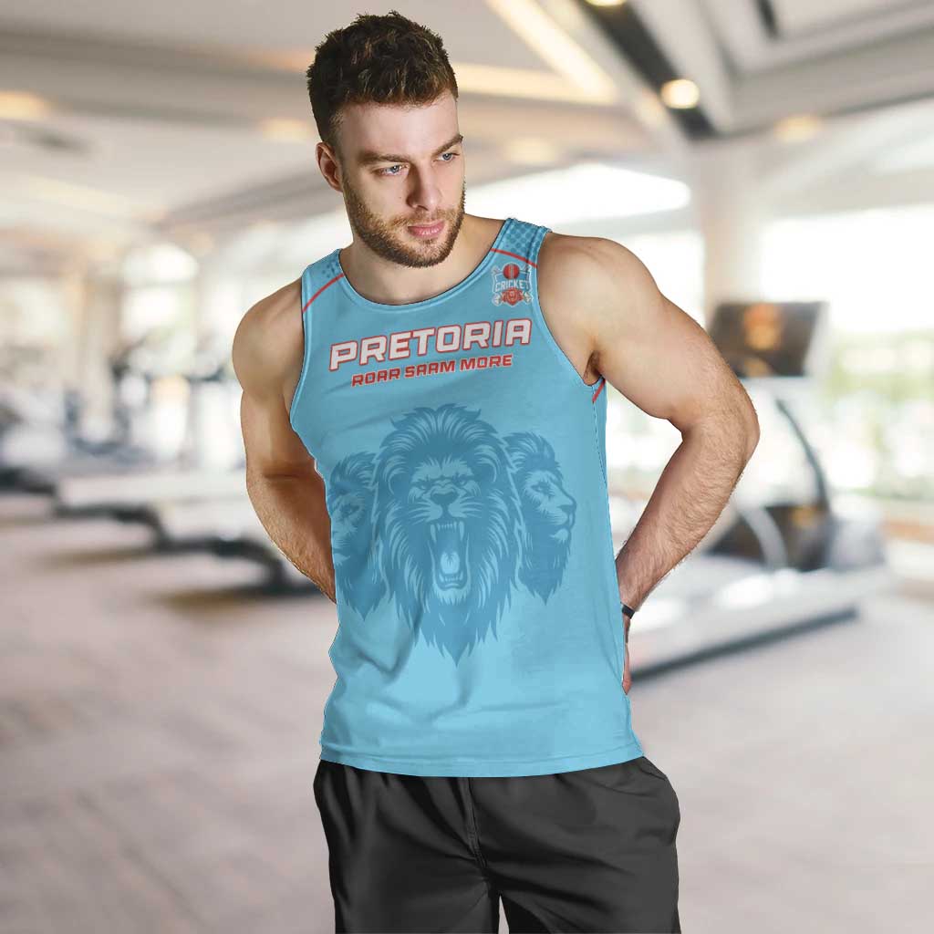Custom South Africa Pretoria Cricket Men Tank Top Roar Saam More - This Is Pretoria - Wonder Print Shop
